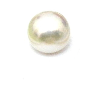 White 9.6mm Button Pearl